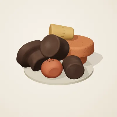 The six parts of Nok Terracotta No. 14 in a loose pile on a round stand
