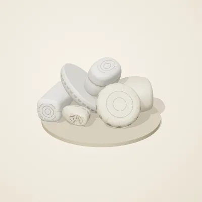 The six parts of Moonstone Oracle No. 7 in a loose pile on a round stand